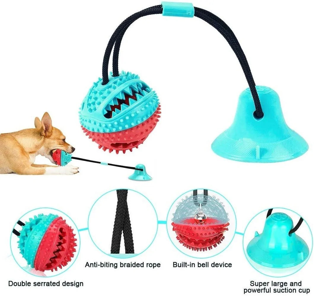 Multifunction Dog Chew Toy with Suction Cup